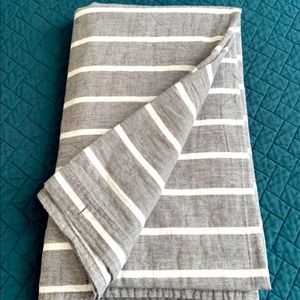 Blue & White Striped Threshold Shower Curtain, Standard Size